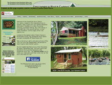 Tablet Screenshot of greenbrierrivercabins.com